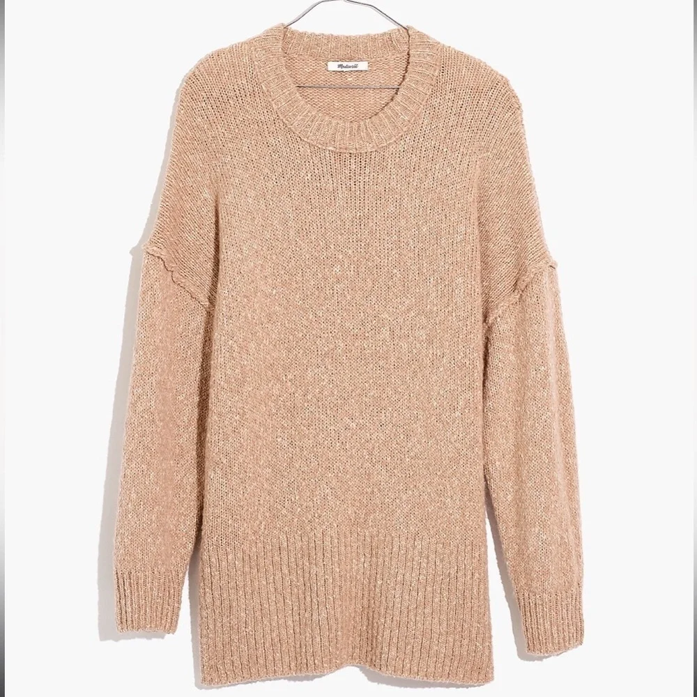 Madewell Tan Long Sleeve Sweater Tunic sz XS